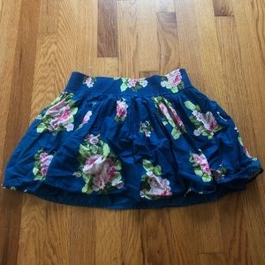Floral Blue Skirt